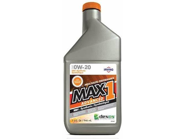 F0124806, Irving Lubricants, 0W20, MAX 1 SYN DEXOS GF6, 946ML - F0124806