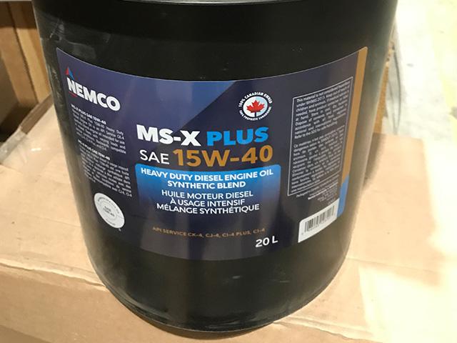 DMOSZ0019, Nemco Resources Ltd., 15W40 BLEND MS-X PL - DMOSZ0019