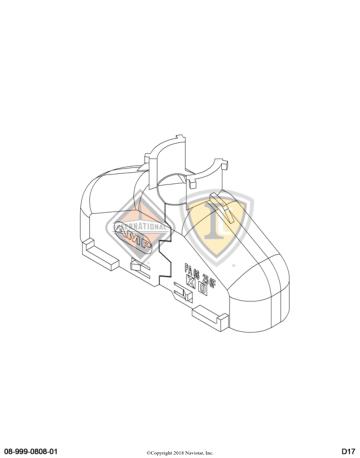 3577838C1, Navistar International, COVER, CONNECTOR, ELECT, CONN BODY, STRAIN RELIEF - 3577838C1