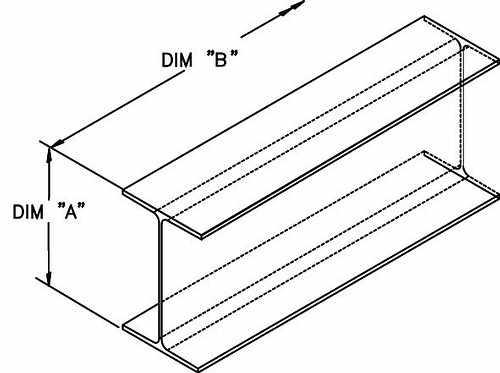 CMB3X102P, Aurora Parts & Accessories, CROSSMEMBER STEEL 2.25X3X10 - CMB3X102P