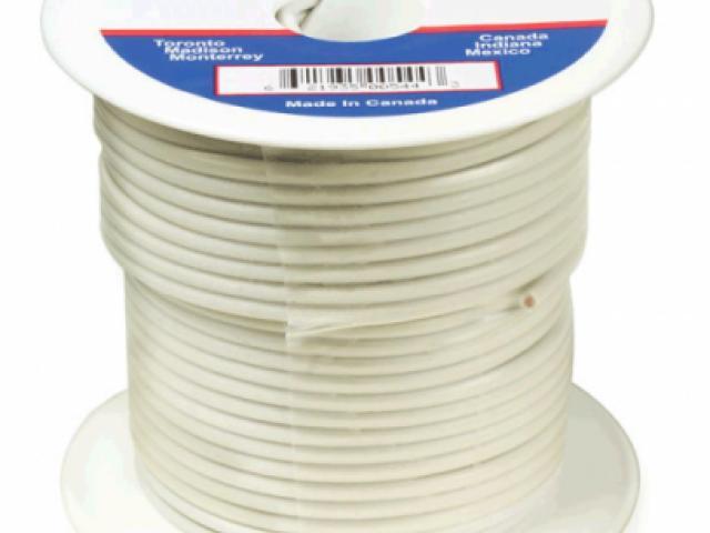 89-6007, Grote Industries Co., PRIMARY WIRE, 12 GAUGE, WHIT - 89-6007