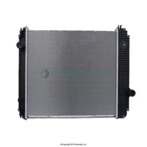 FLTRDFINT0817, Fleetrite, RADIATOR, 20-7/8 OIL COOLER ON GRILLE SIDE, 28-1/2 X 25-7/8 X 2-1/4 CORE SIZE, 2.25 IN. INLET SIZE, 2.5 IN.-1.25 IN. OUTLET SIZE - FLTRDFINT0817