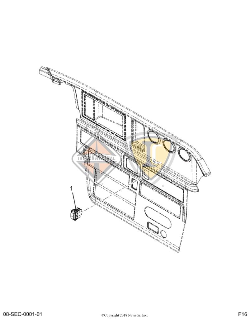 4057715C2, Navistar International, SWITCH, ELECTRONIC, HARDWIRED SPARE - 4057715C2