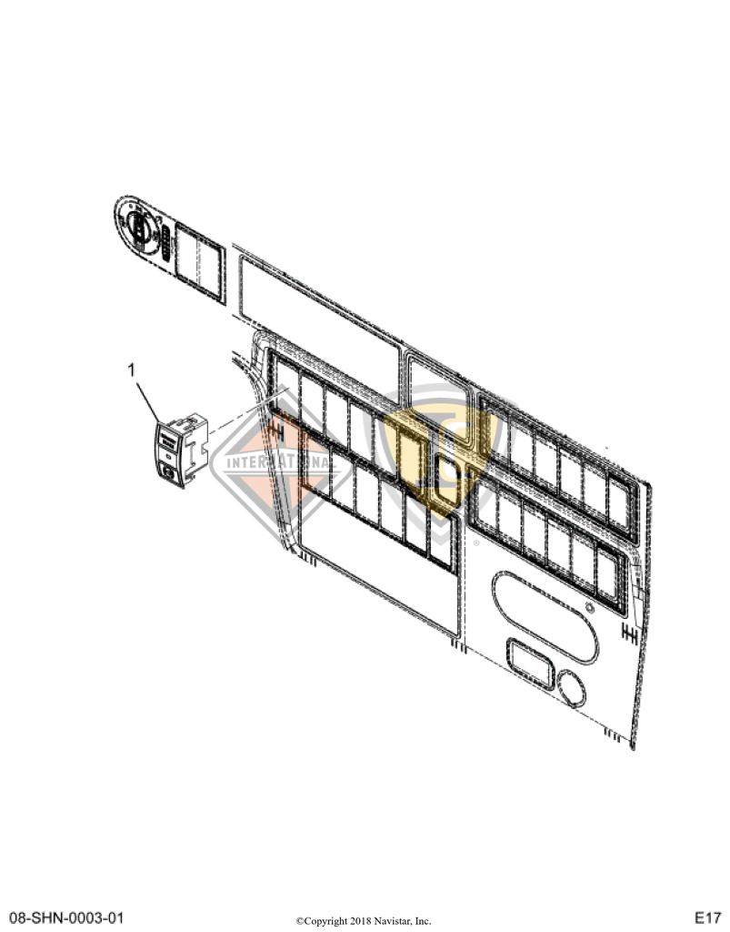 4102409C1, Navistar International, SWITCH, MULTIPLEX, EXHAUST BRAKE - 4102409C1